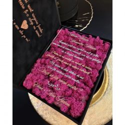 Cutie cadou pentru nasi tip carte cu mesajul ” Vreti sa fiti nasii nostri ? “