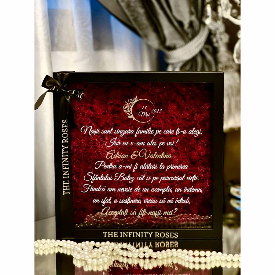 Tablou personalizat pentru tineri casatoriti-cadou de nunta  Tablou personalizat pentru nasi de botez cu mesajul “ Vreti sa fiti nasii mei? “