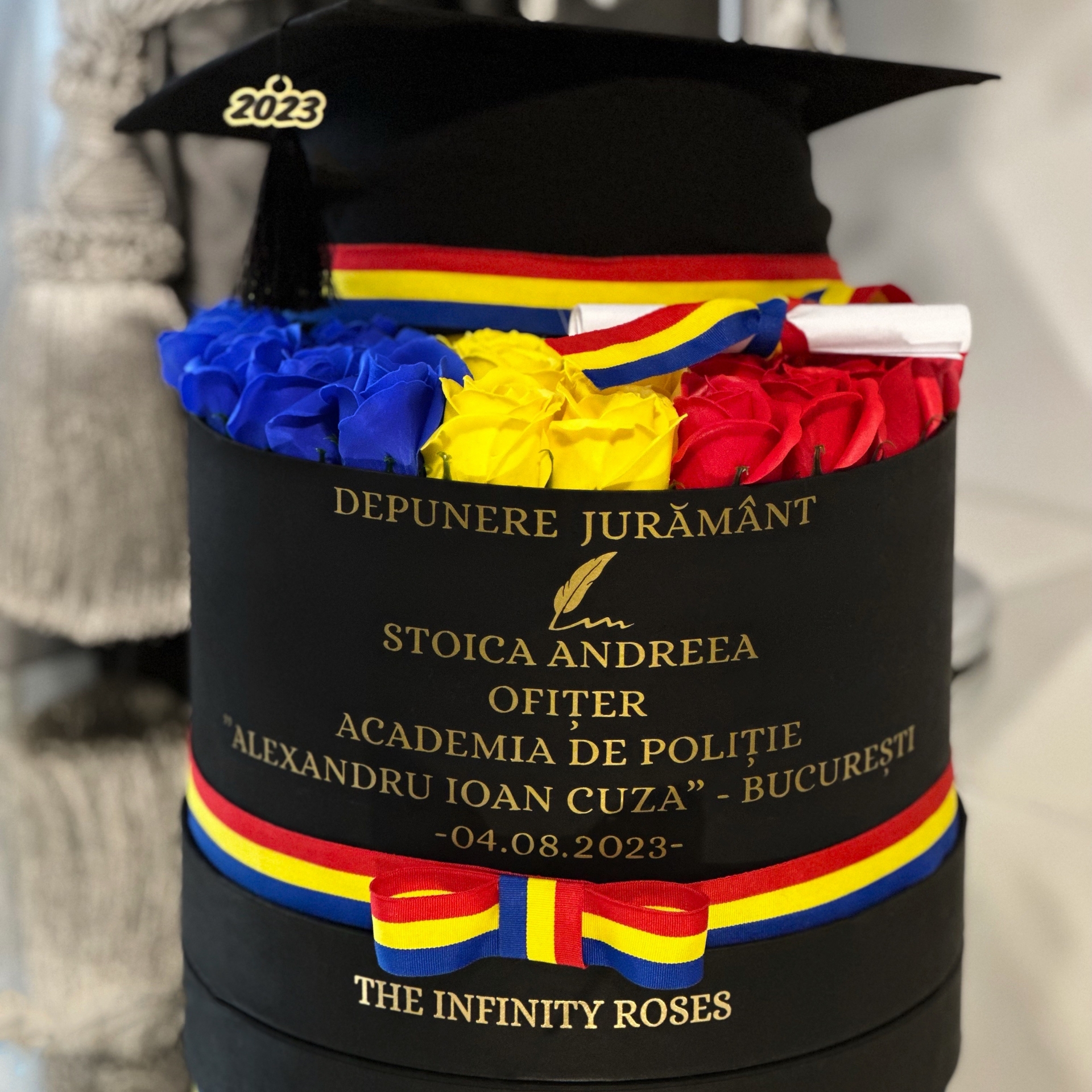 Aranjament floral DEPUNERE JURAMANT MILITAR DEBUT/ABSOLVIRE