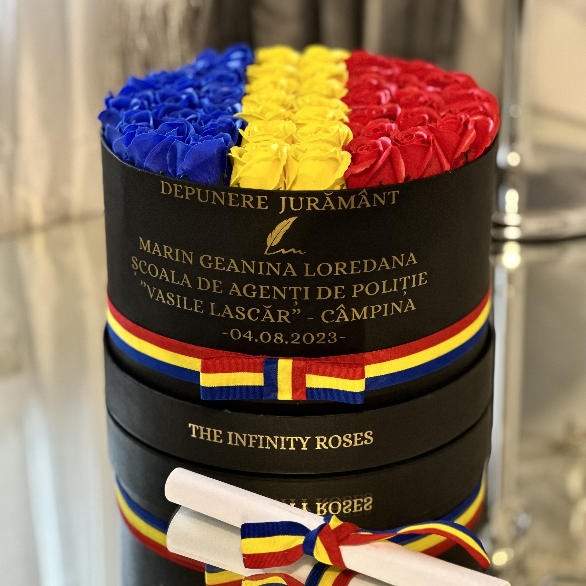 Aranjament floral DEPUNERE JURAMANT MILITAR ADMITERE/DEBUT
