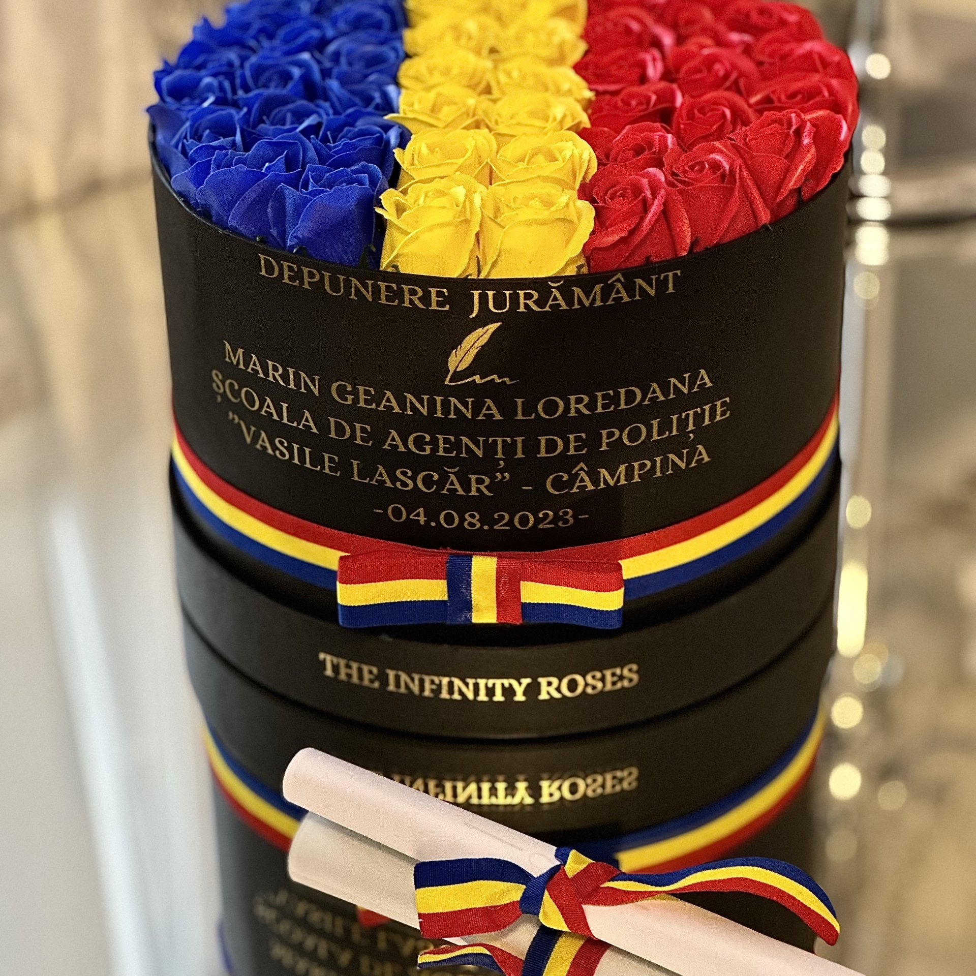Aranjament floral DEPUNERE JURAMANT MILITAR ADMITERE/DEBUT