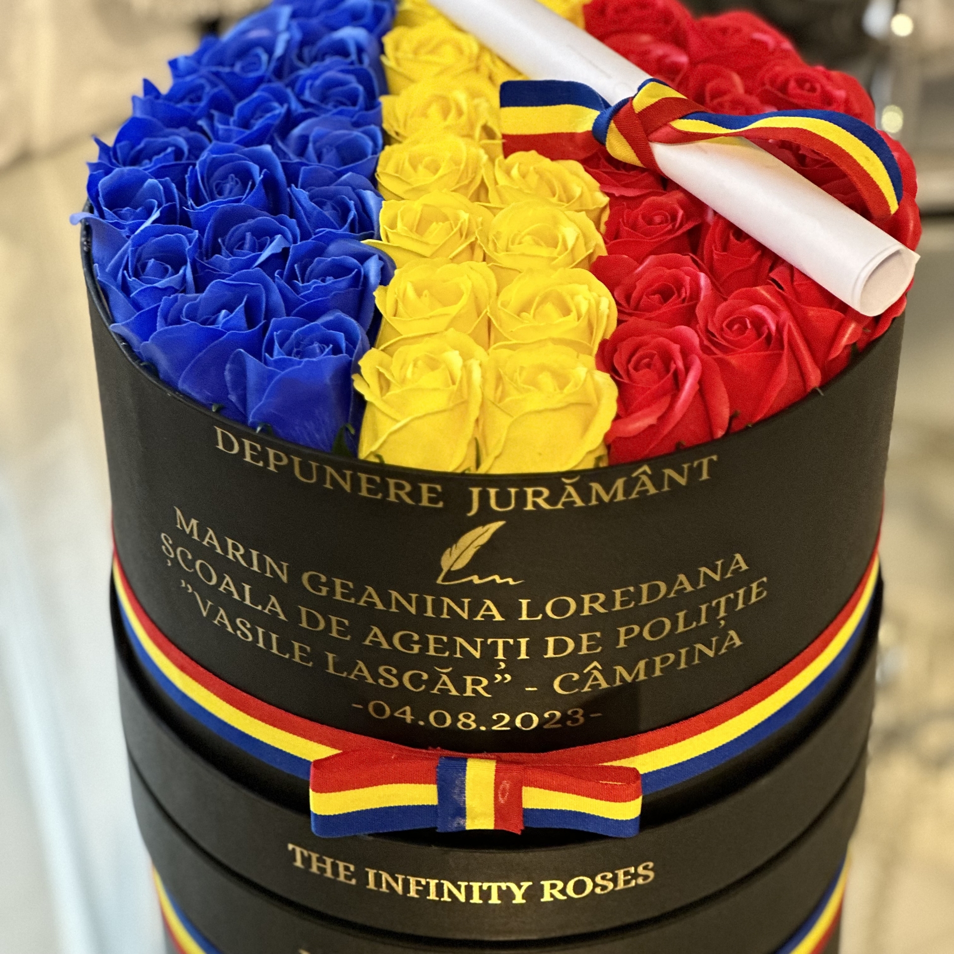 Aranjament floral DEPUNERE JURAMANT MILITAR ADMITERE/DEBUT