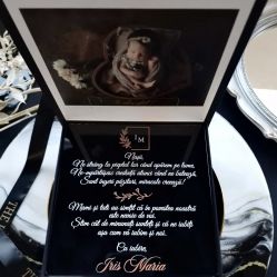 Cutie cadou pentru nasi cu mesajul ” Multumim ca ati acceptat sa fiti nasii mei “