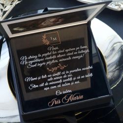 Cutie cadou pentru nasi cu mesajul ” Multumim ca ati acceptat sa fiti nasii mei “