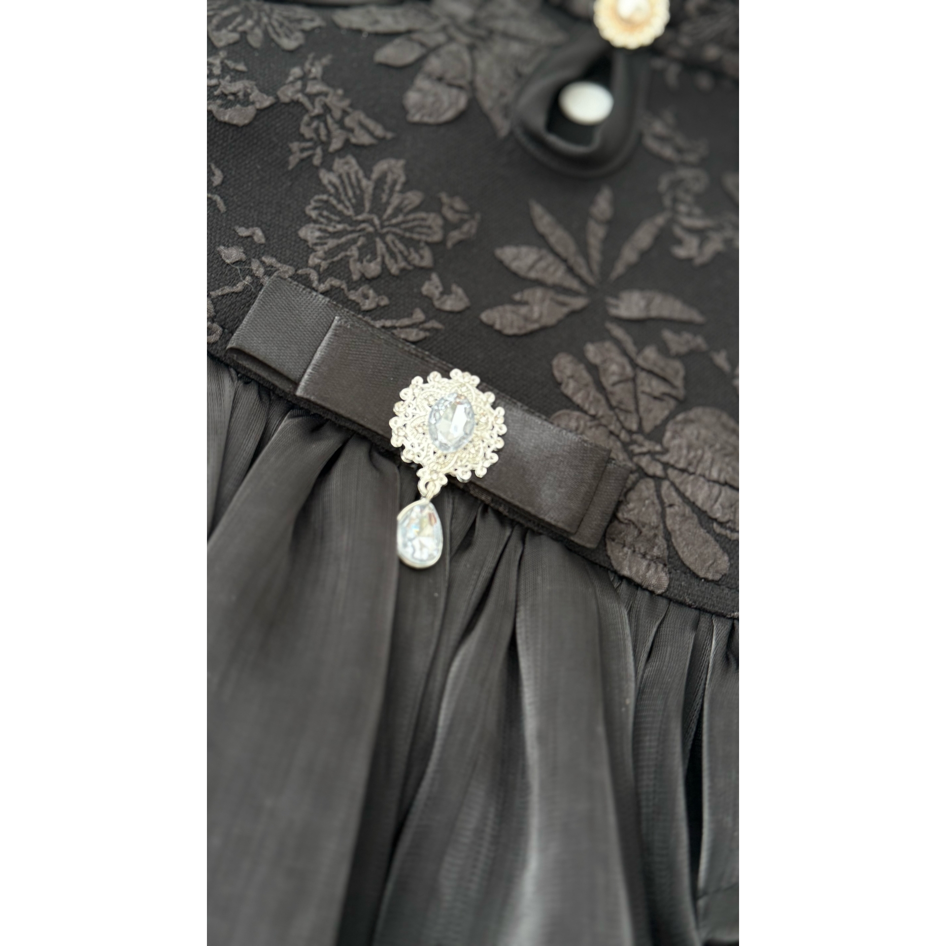 Rochie neagra couture pentru caini si pisici