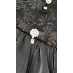 Rochie neagra couture pentru caini si pisici