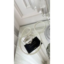 Set lesă cu zgardă elegantă cu perle pentru catei si pisici S-M