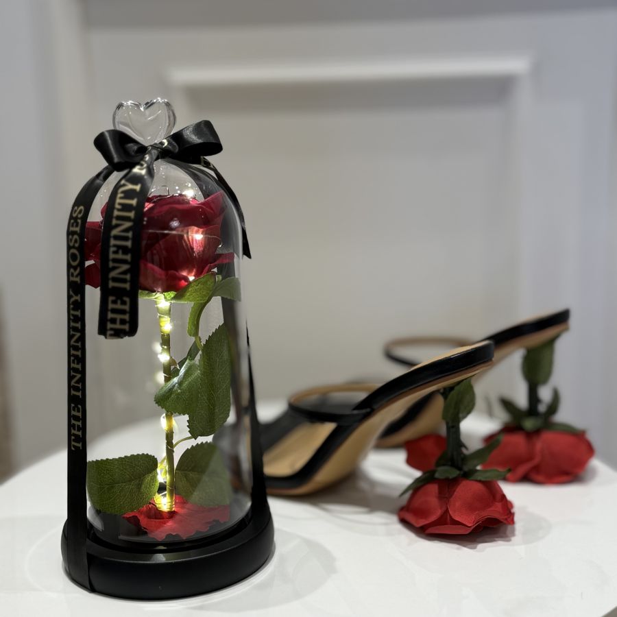  Trandafir in cupola cu lumini led