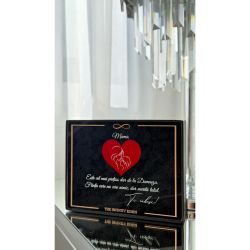 Tablou cu mesaj personalizat pentru mama si licheni