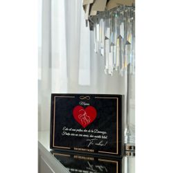 Tablou cu mesaj personalizat pentru mama si licheni