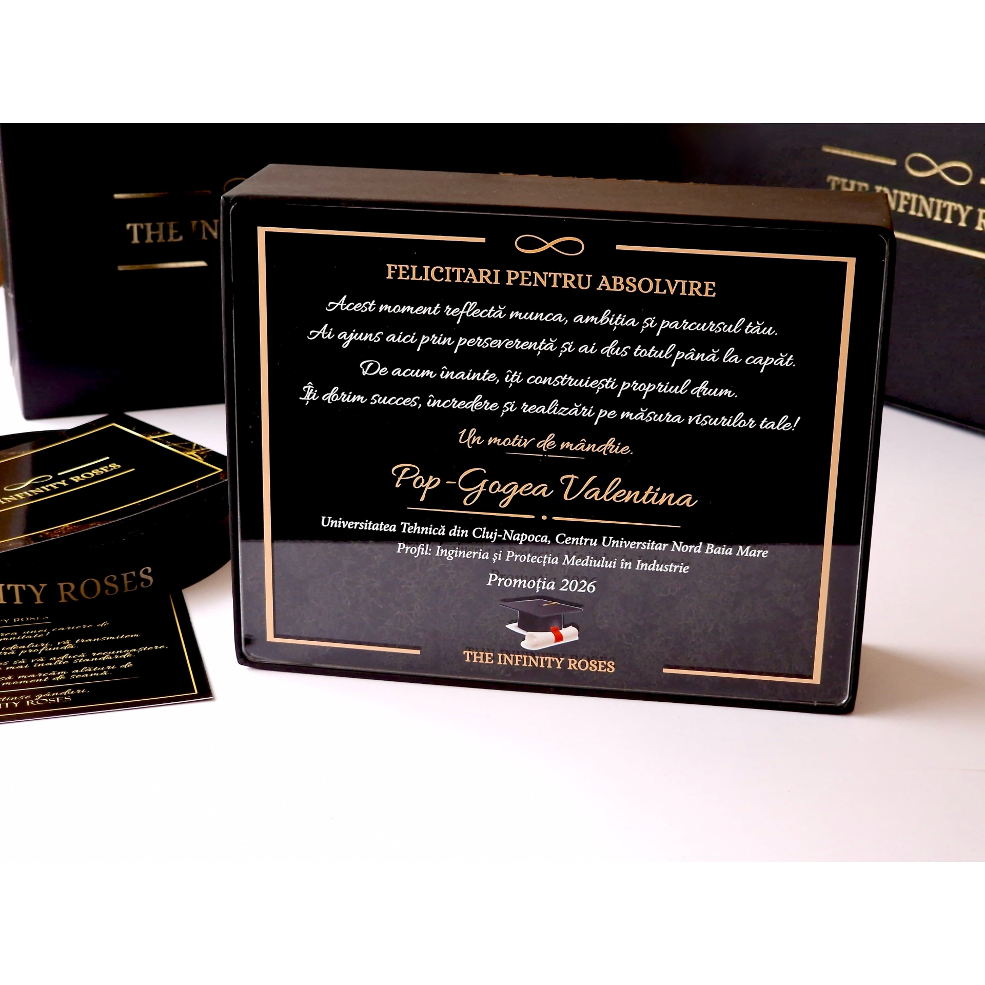 Tablou personalizat cu mesaj absolvire