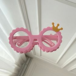 Ochelari de Soare Princess pentru Căței și Pisici, Roz Deschis cu LentileTransparente deschis