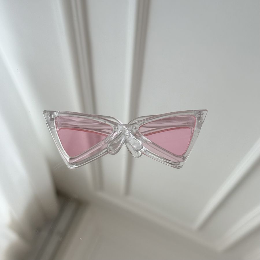 Ochelari de Soare Fashion Cat Eye pentru Căței și Pisici, Ramă Transparentă cu Lentilă Roz
