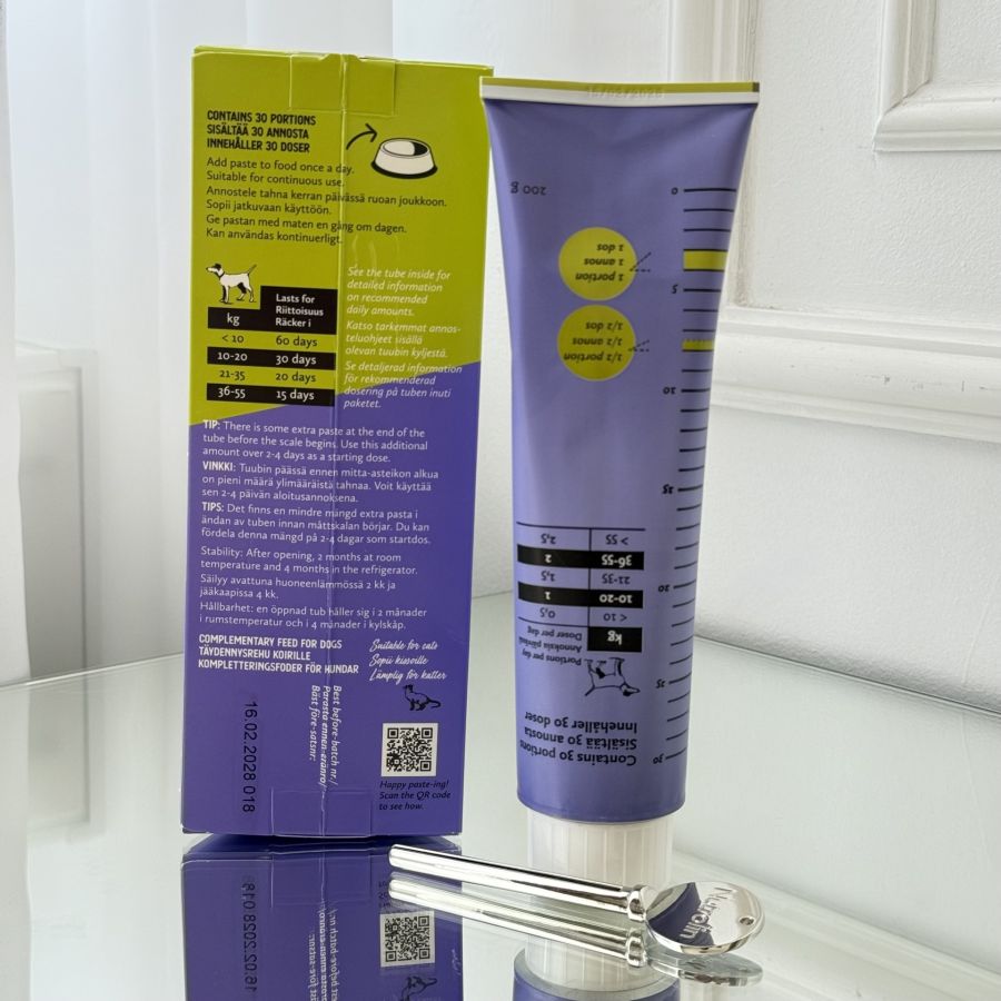 Nutrolin TEETH & GUMS 200 g, pasta dentara pentru caini si pisici cu Omega 3, pentru dinti, gingii, placa bacteriana si tartru, transport inclus