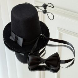 Joben elegant cu papion pentru câini și pisici, accesoriu pentru ocazii speciale