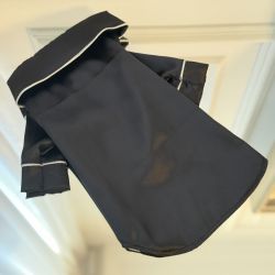 Pijama neagra din satin pentru caini si pisici