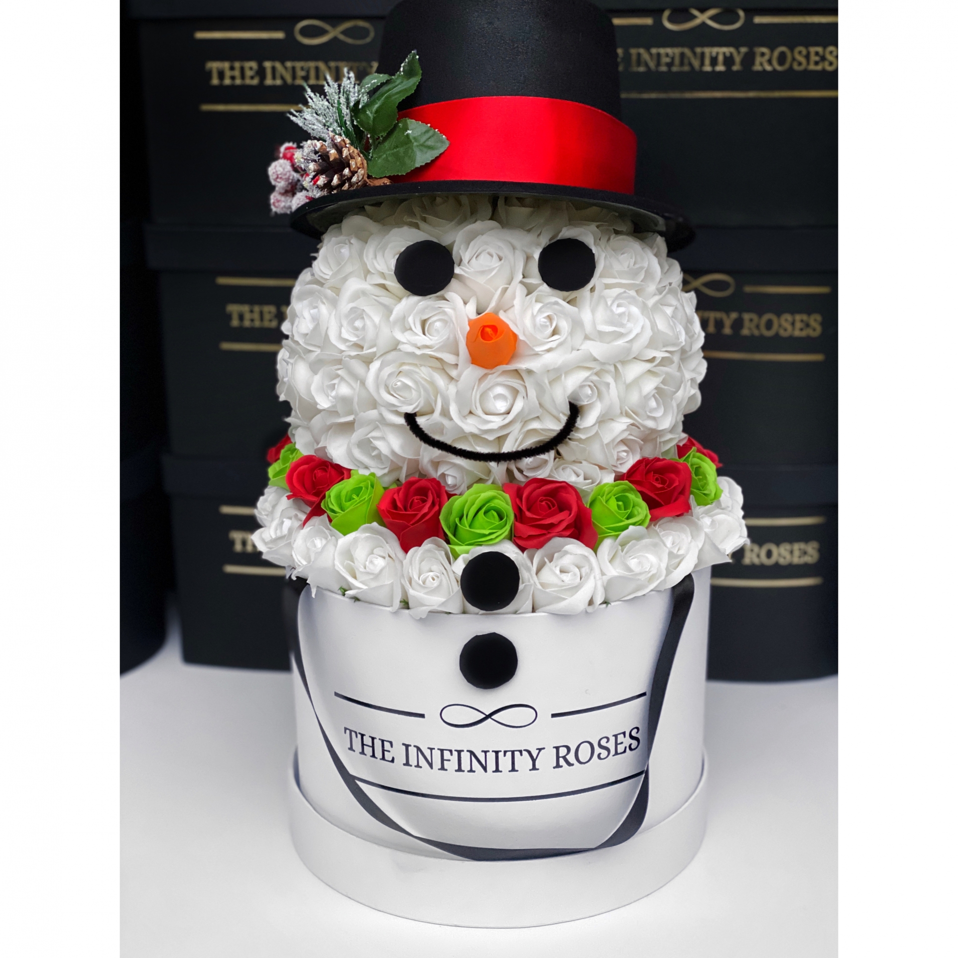 Cutie personalizata om de zapada Frosty cu pentru Craciun/Iarna